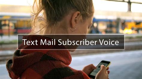 Text mail subscriber voicemail  4